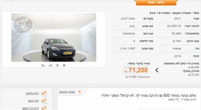 שלמה סיקסט תמכור מכוניות דרך האינטרנט
