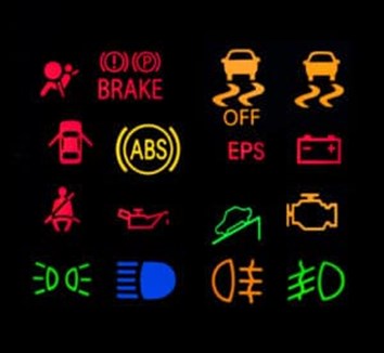 מנורות אזהרה ברכב - המדריך המלא על סימונים ברכב