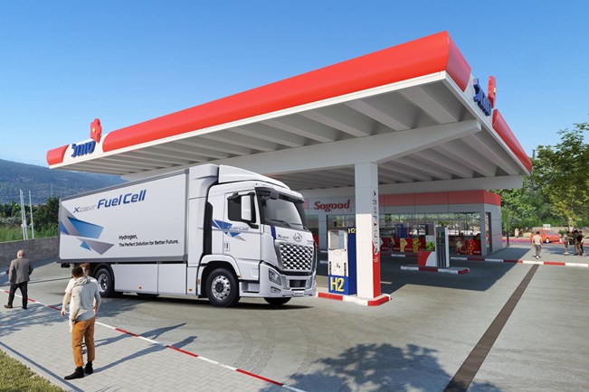 יונדאי אקסיינט – משאית ראשונה עם תא דלק