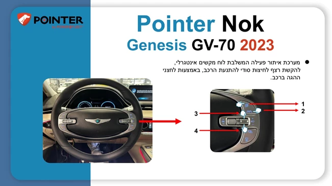 פוינטר NOK – קודן מוטמע בהגה